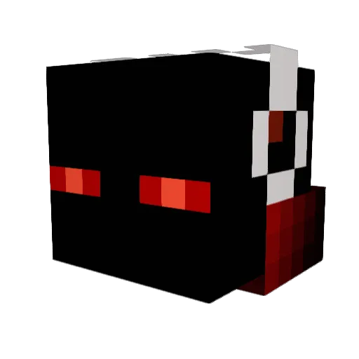 Ender100000 Minecraft avatar head, 3D render