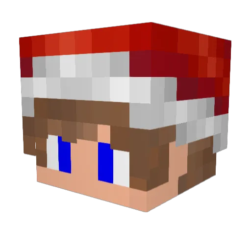 Ender1183 Minecraft avatar head, 3D render