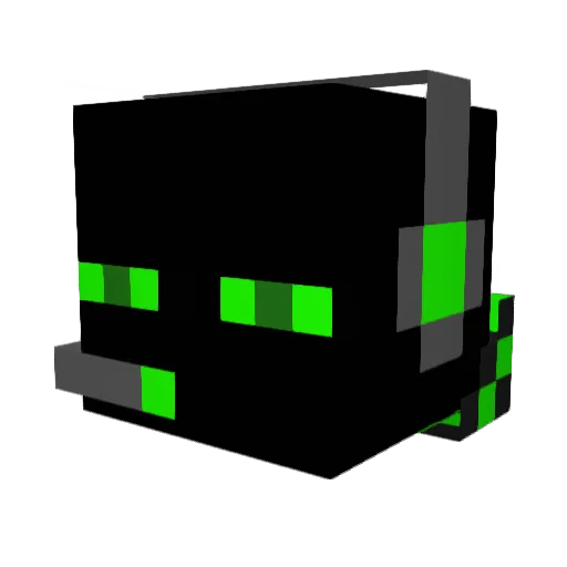 Ender2019 Minecraft avatar head, 3D render