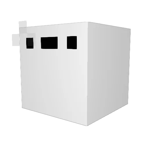 Ender2225 Minecraft avatar head, 3D render