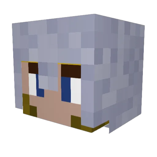 Ender3Guy Minecraft avatar head, 3D render