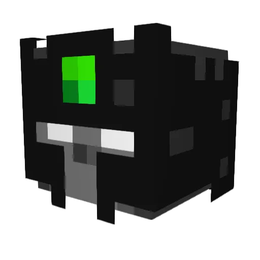 Ender4pe21 Minecraft avatar head, 3D render