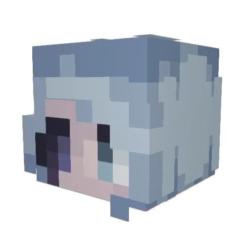 Ender670 Minecraft avatar head, 3D render