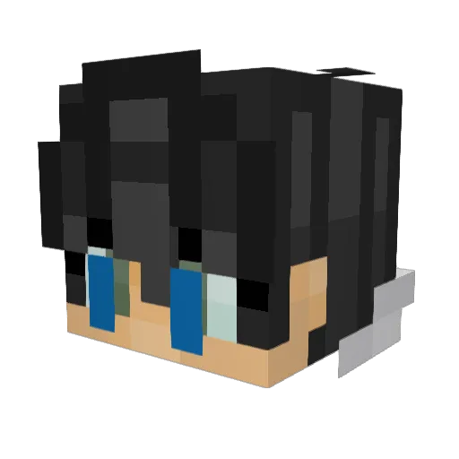 Ender836 Minecraft avatar head, 3D render