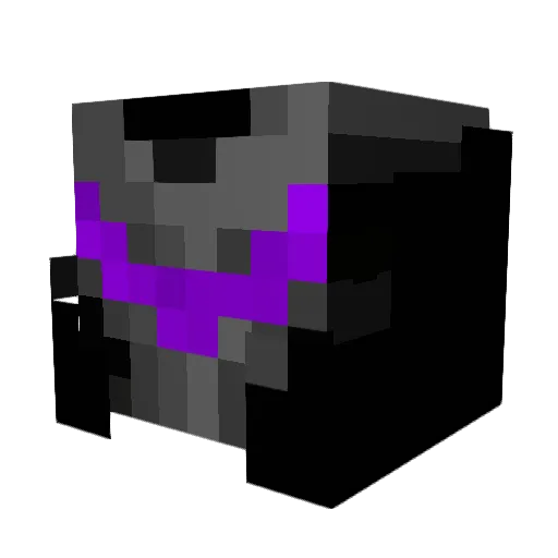 EnderAO Minecraft avatar head, 3D render