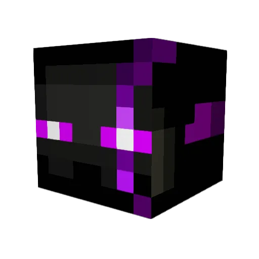 EnderAlek Minecraft avatar head, 3D render