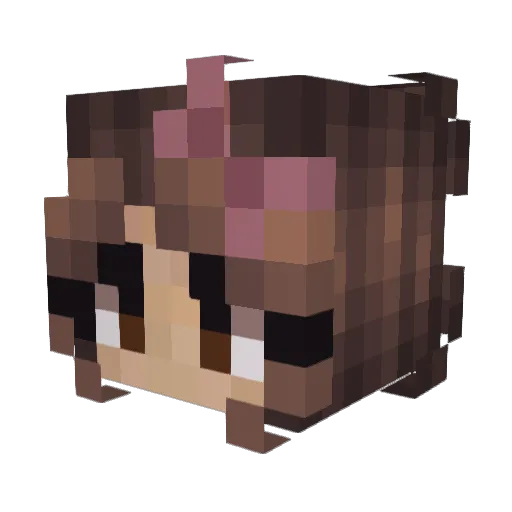 EnderAshley Minecraft avatar head, 3D render