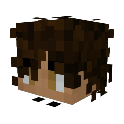 EnderBender2390 Minecraft avatar head, 3D render