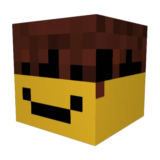 EnderBestGames Minecraft avatar head, 3D render