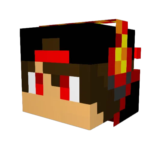 EnderBoy31 Minecraft avatar head, 3D render
