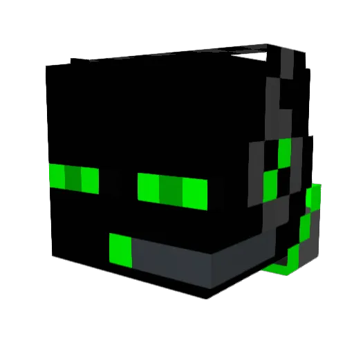 EnderBoyRUL3S Minecraft avatar head, 3D render