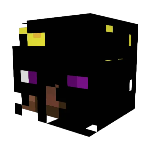 EnderBuilden Minecraft avatar head, 3D render