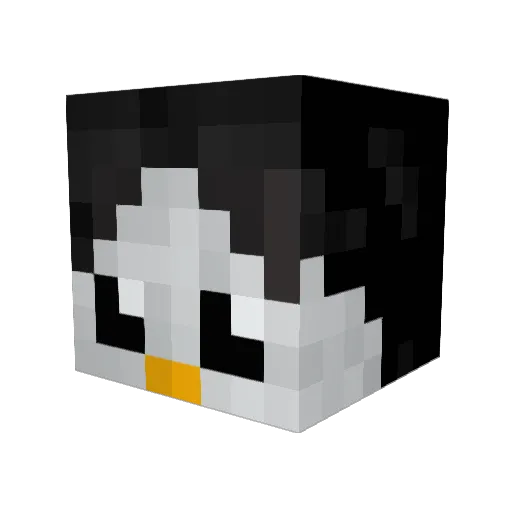 EnderBunny3 Minecraft avatar head, 3D render