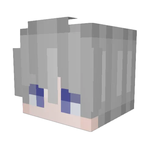 EnderBurguesa Minecraft avatar head, 3D render