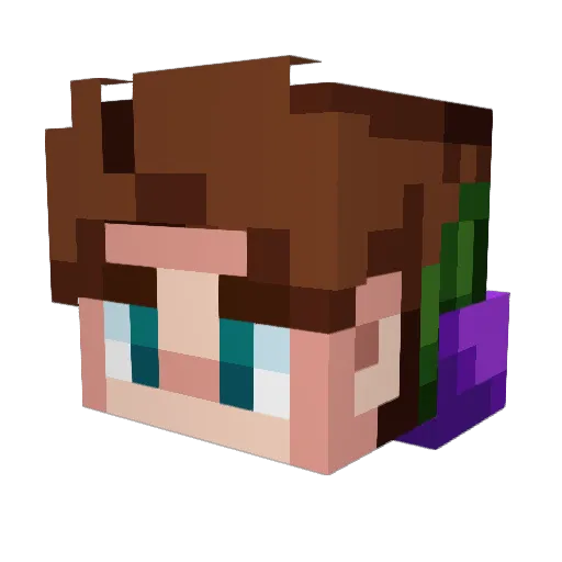 EnderCatMeow549 Minecraft avatar head, 3D render