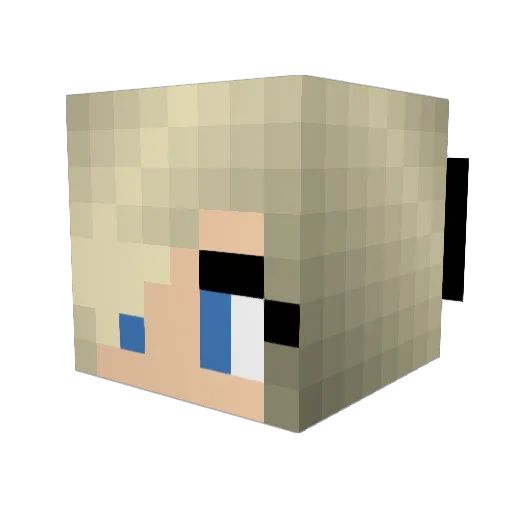 EnderChick705 Minecraft avatar head, 3D render
