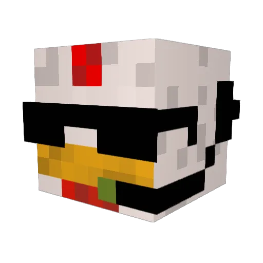 EnderChickenWing Minecraft avatar head, 3D render