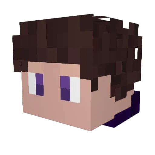 EnderCore16 Minecraft avatar head, 3D render