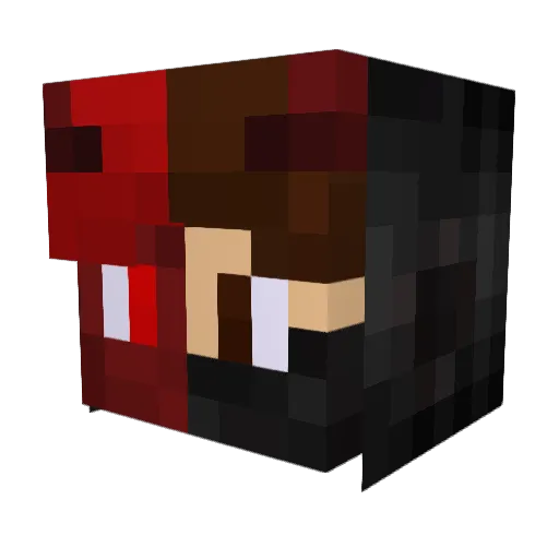 EnderCoso_ Minecraft avatar head, 3D render