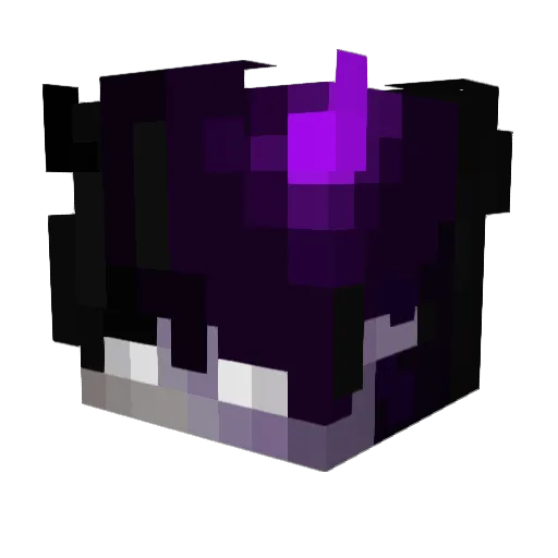 EnderCubez Minecraft avatar head, 3D render