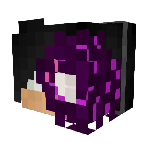 EnderDenchik Minecraft avatar head, 3D render