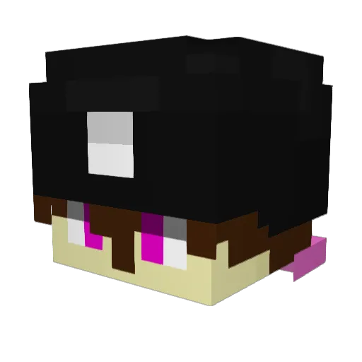 EnderDragon_59 Minecraft avatar head, 3D render