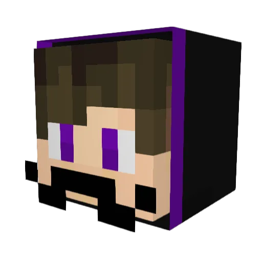 EnderDude55 Minecraft avatar head, 3D render