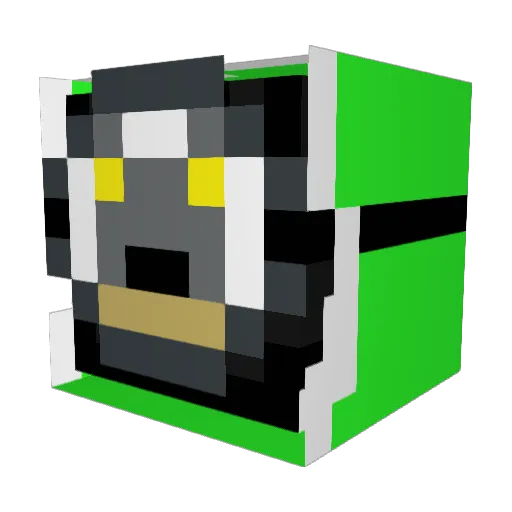 EnderEmory Minecraft avatar head, 3D render