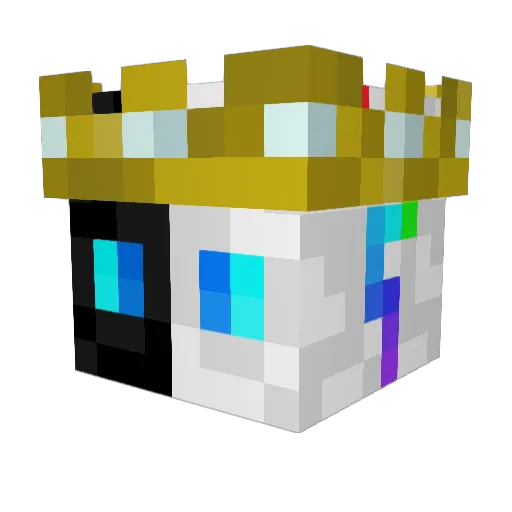 EnderGem Minecraft avatar head, 3D render