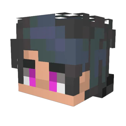 EnderGhost07 Minecraft avatar head, 3D render