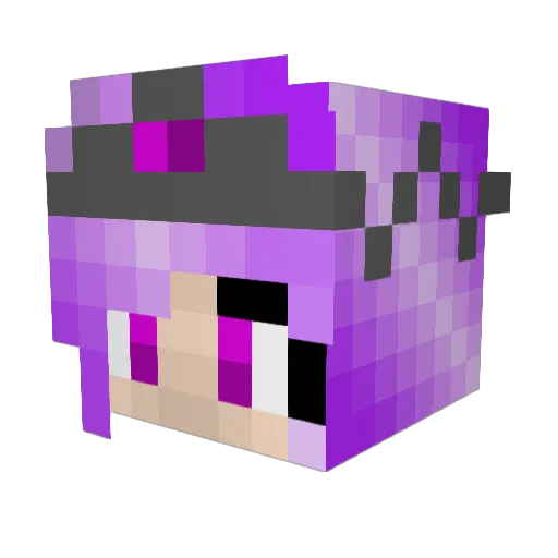 EnderGirl2000 Minecraft avatar head, 3D render