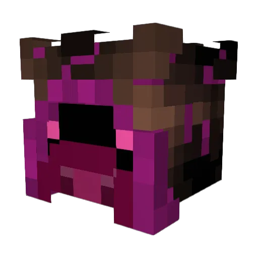 EnderHeadphone Minecraft avatar head, 3D render