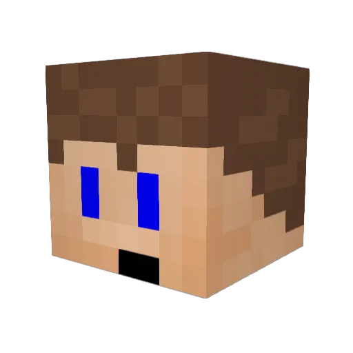 EnderJay17 Minecraft avatar head, 3D render