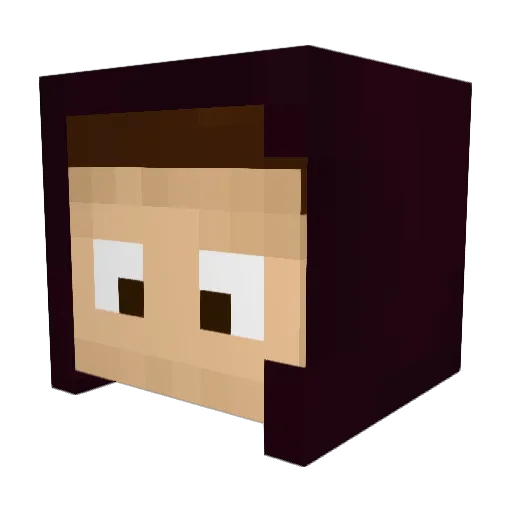 EnderKid1400 Minecraft avatar head, 3D render
