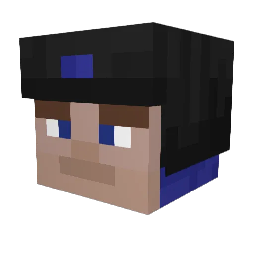 EnderKidJake Minecraft avatar head, 3D render