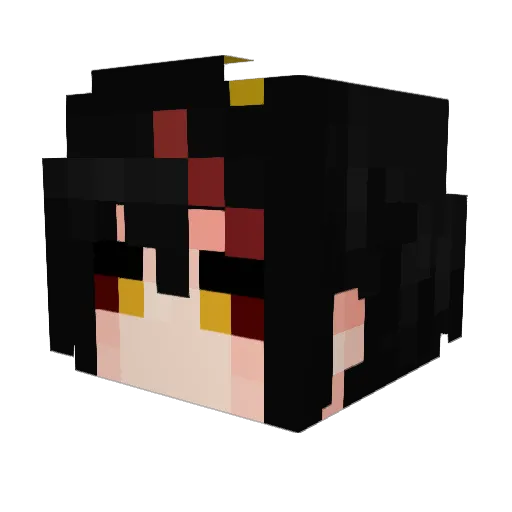 EnderKrieger33 Minecraft avatar head, 3D render
