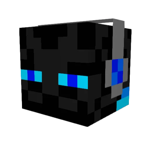 EnderLocoo Minecraft avatar head, 3D render