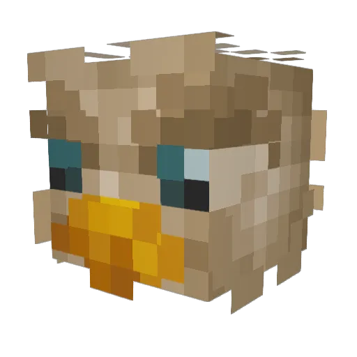 EnderLuke15 Minecraft avatar head, 3D render
