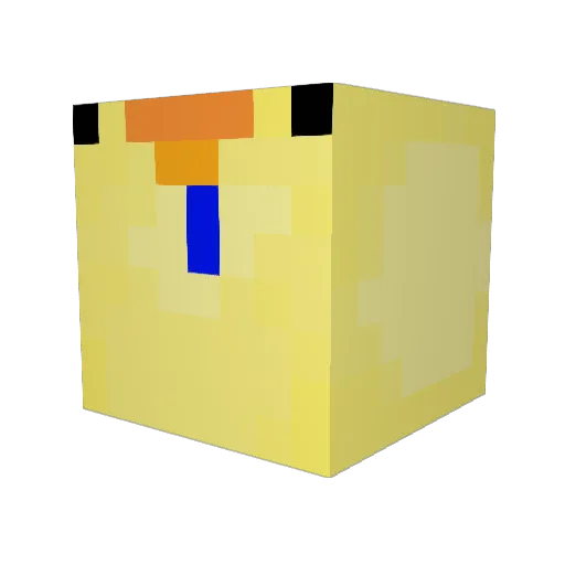 EnderMaxi08 Minecraft avatar head, 3D render