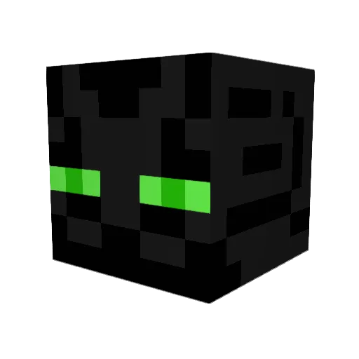 EnderNeos Minecraft avatar head, 3D render
