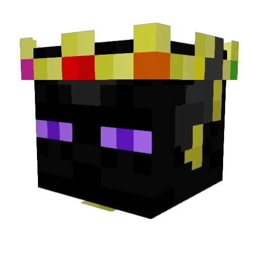 EnderNotSeen Minecraft avatar head, 3D render