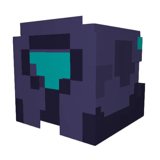 EnderPEKKA Minecraft avatar head, 3D render