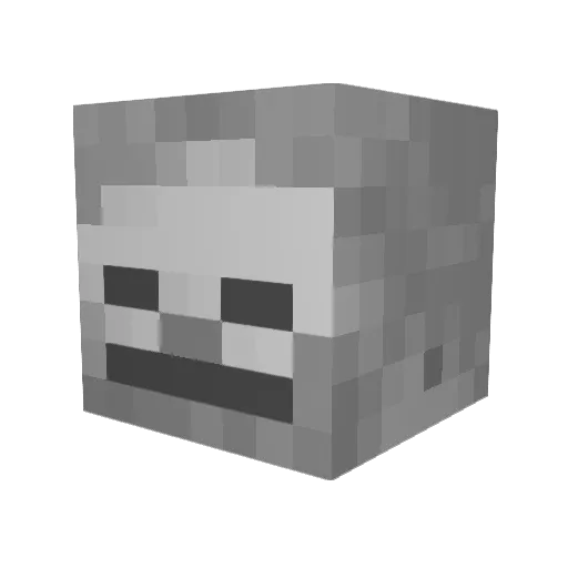 EnderPearl27 Minecraft avatar head, 3D render