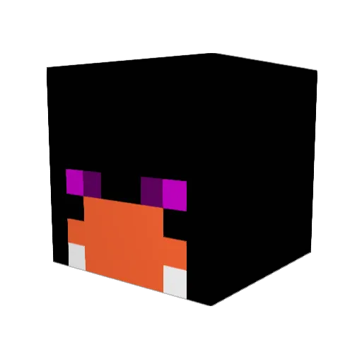EnderPenguin101 Minecraft avatar head, 3D render