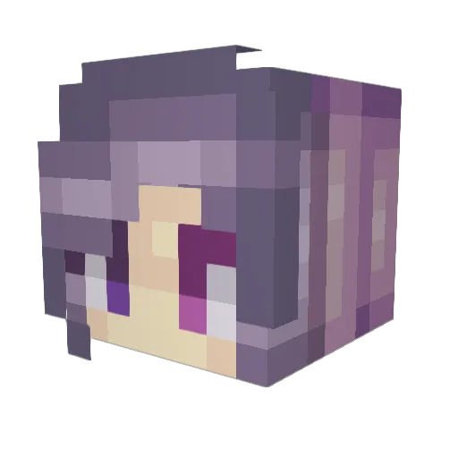 EnderPhantom_ Minecraft avatar head, 3D render