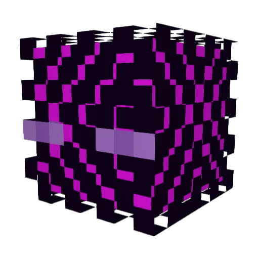 EnderPixel Minecraft avatar head, 3D render