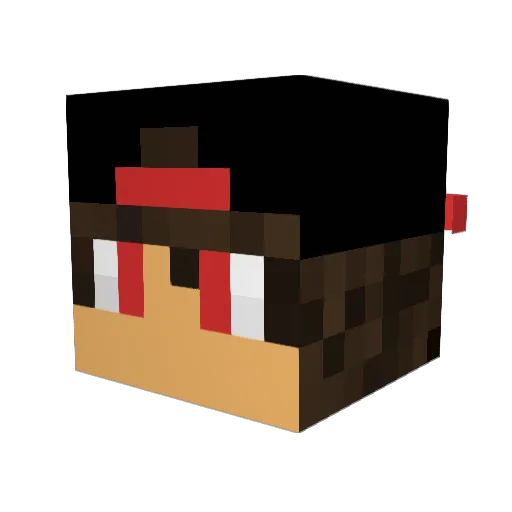 EnderPl4y Minecraft avatar head, 3D render