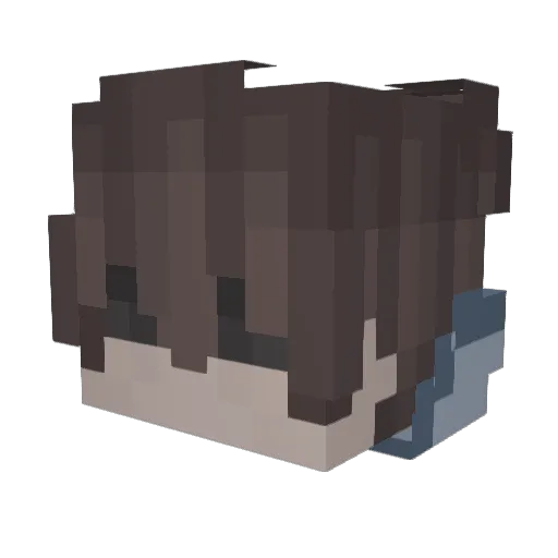 EnderPlanets Minecraft avatar head, 3D render
