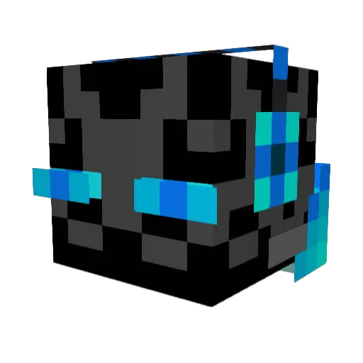 EnderPro369 Minecraft avatar head, 3D render