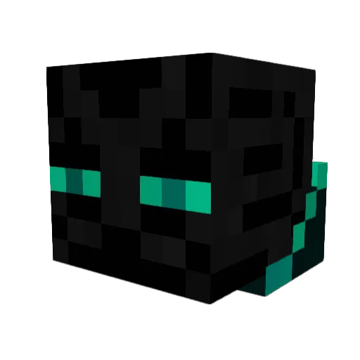 EnderPulse Minecraft avatar head, 3D render
